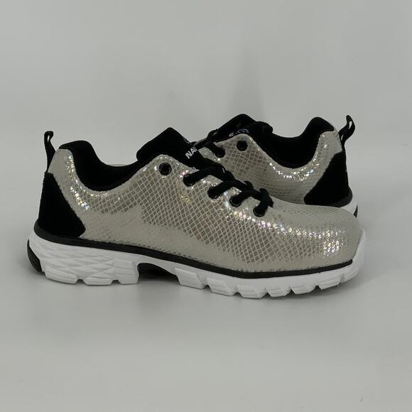 Nautilus Size 8W White Spark Oxford Work Shoes Lace Up Carbon Safety Toe M31-5 - Picture 4 of 9